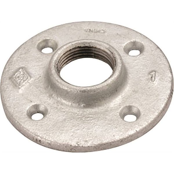 Worldwide Sourcing Floor Flange Mallble Galv 1 27-1G